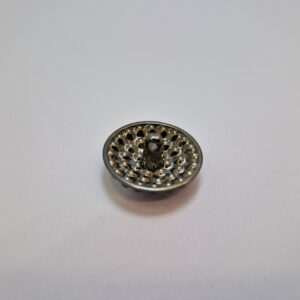 Гудзик на ніжці темний нікель з камінцями 2.3 см