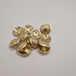 Гудзик на ніжці золотистий металевий 1.7 см