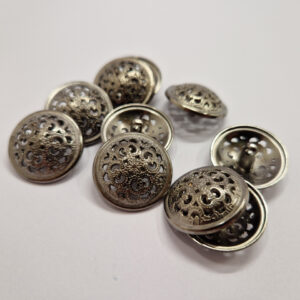 Гудзик на ніжці темний нікель металевий 2.3 см