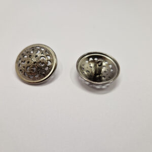 Гудзик на ніжці темний нікель металевий 2.3 см