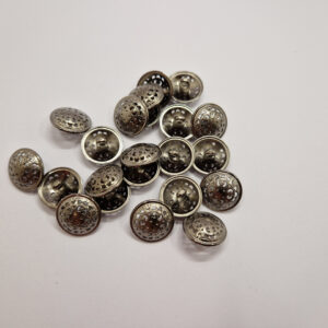 Гудзик на ніжці темний нікель металевий 1.7 см