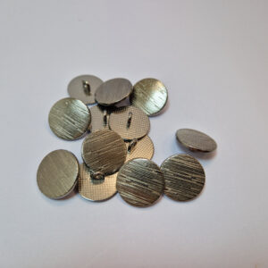 Гудзик на ніжці темний нікель металевий 2 см