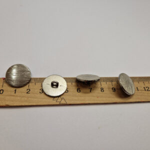 Гудзик на ніжці темний нікель металевий 2 см