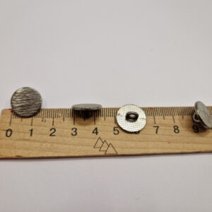 Гудзик на ніжці темний нікель металевий 1.5 см