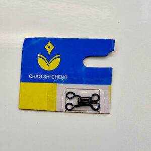 Пришивні гачки для одягу, чорні металеві розмір 1