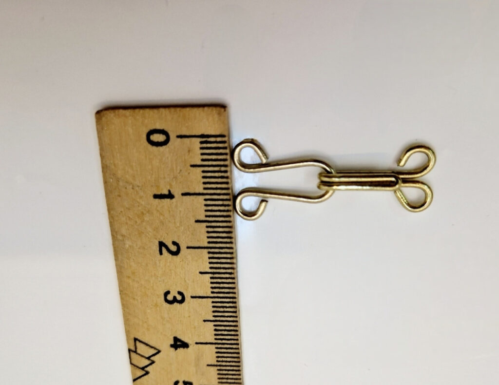 Пришивні гачки для одягу, золотисті металеві розмір 10