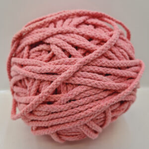 Шнур бавовняний рожевий 5 мм