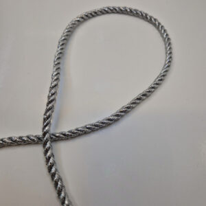 Декоративний шнур 5 мм срібло
