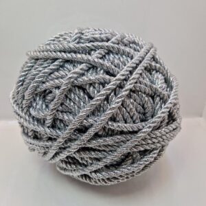 Декоративний шнур 5 мм срібло