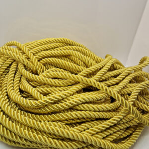 Декоративний шнур 10 мм золото — золотистий, ø10 мм