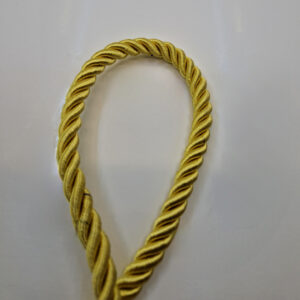 Декоративний шнур 10 мм золото — золотистий, ø10 мм