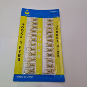 Пришивні гачки для одягу, золотистий металеві розмір 1