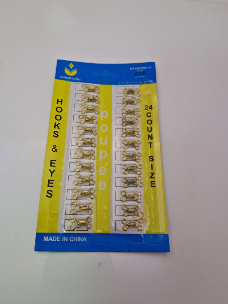 Пришивні гачки для одягу, золотистий металеві розмір 1