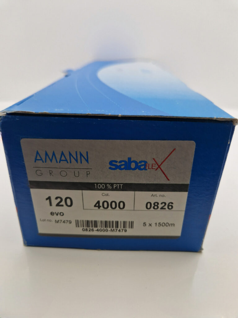 Нитка amann saba col 0413/ 120 evo / 1500m сіра