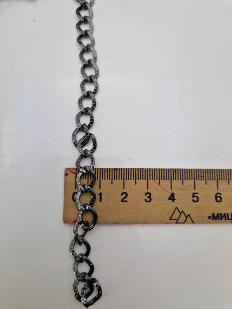 Декоративний ланцюг колір темний нікель