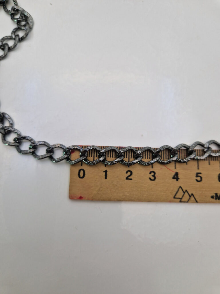 Декоративний ланцюг колір темний нікель