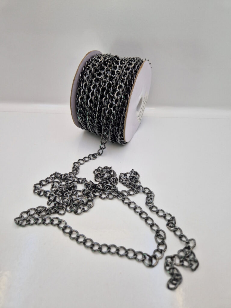 Декоративний ланцюг колір темний нікель