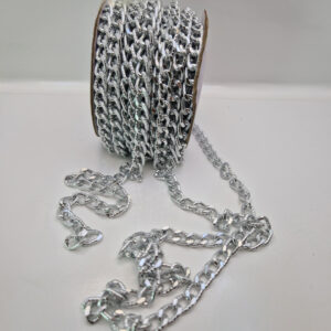 Декоративний ланцюг колір нікель — метал, нікель