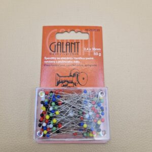 Портновські шпильки galant зі скляною головкою 0.4х35 (10 г)
