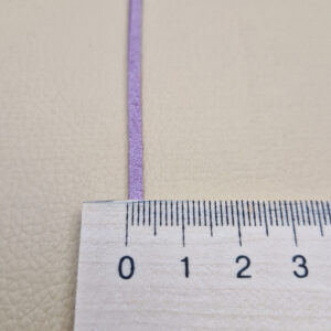 Замшевий шнур плоский бузковий матовий 3 мм