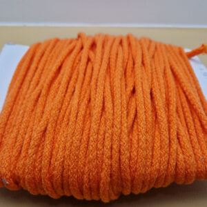 Шнур бавовняний помаранчевий 5 мм