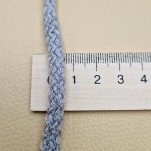 Шнур бавовняний сірий 5 мм