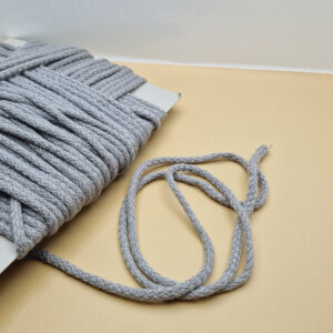 Шнур бавовняний сірий 5 мм