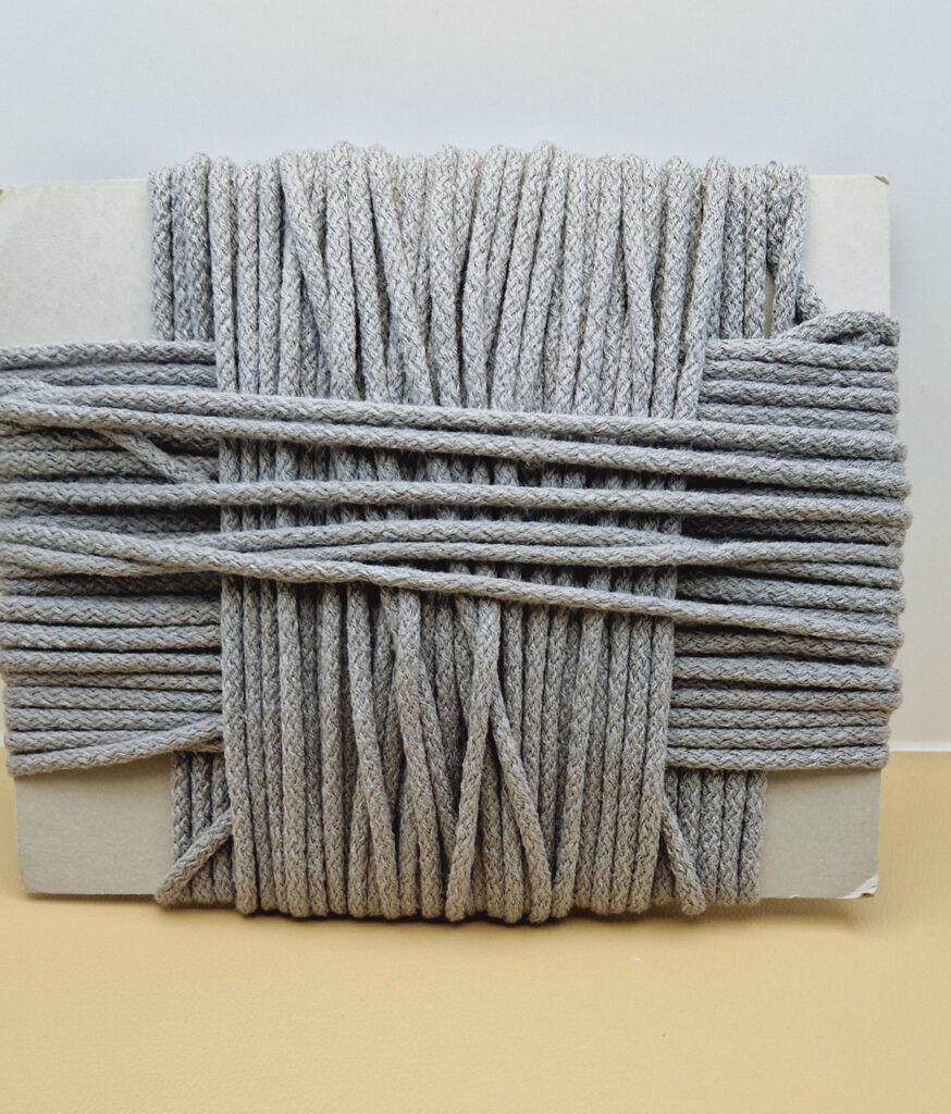 Шнур бавовняний сірий 5 мм