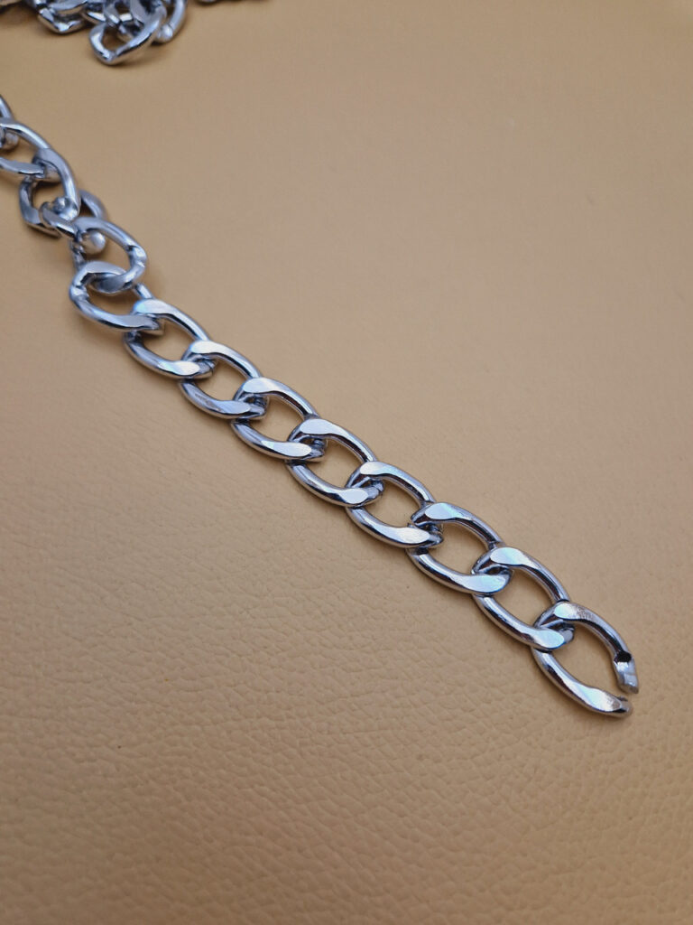 Декоративний ланцюг колір нікель (к-38)