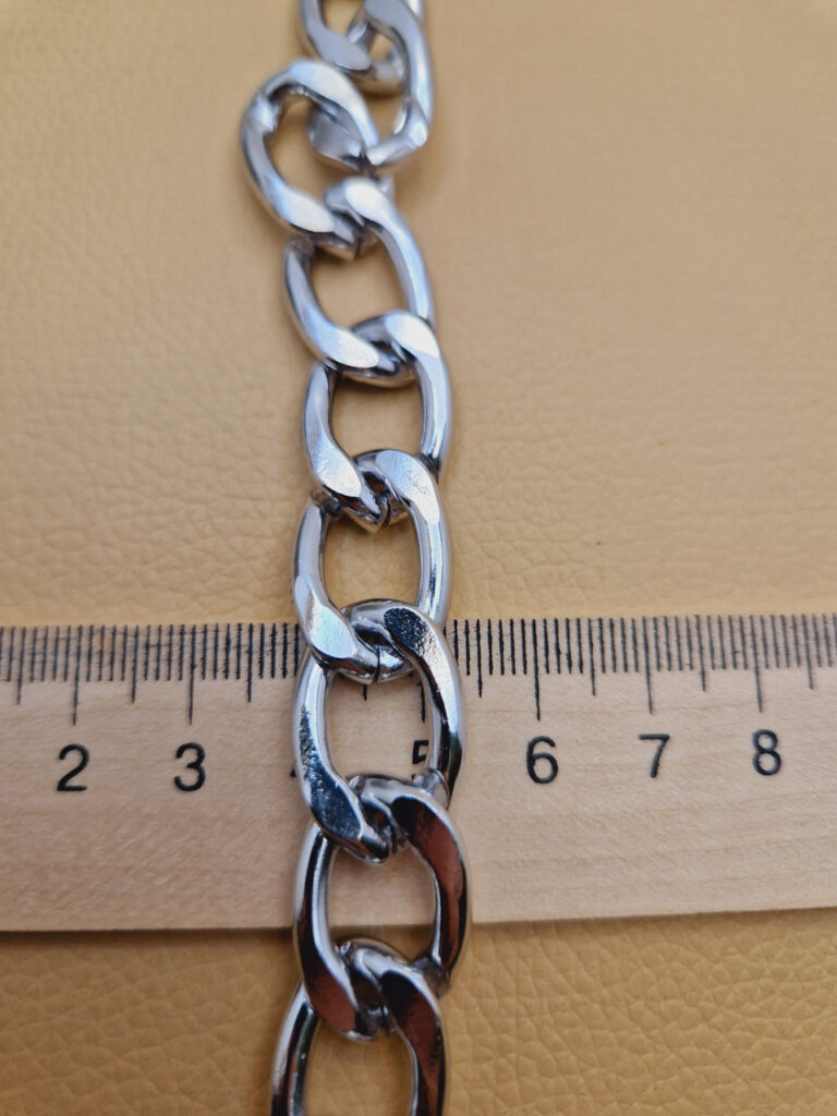 Декоративний ланцюг колір нікель (к-38)