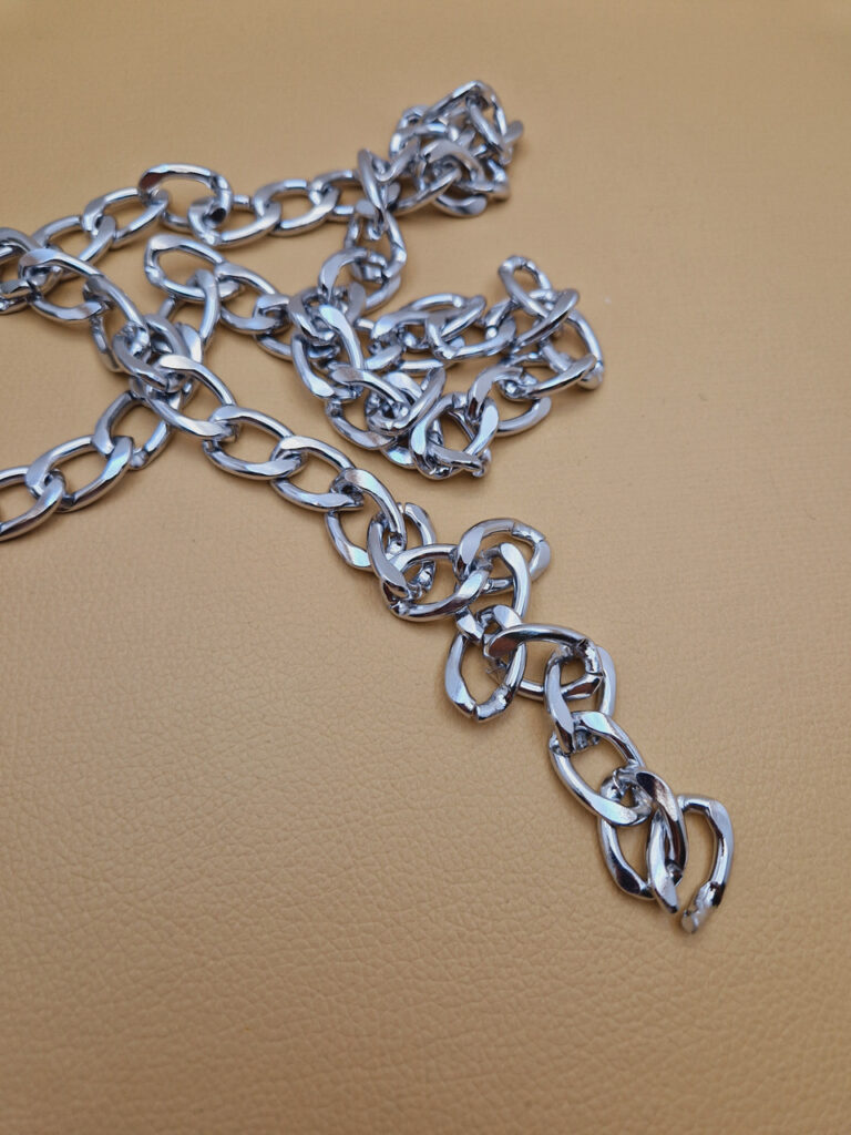 Декоративний ланцюг колір нікель (к-38)