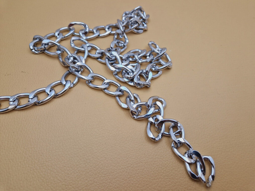 Декоративний ланцюг колір нікель (к-38)