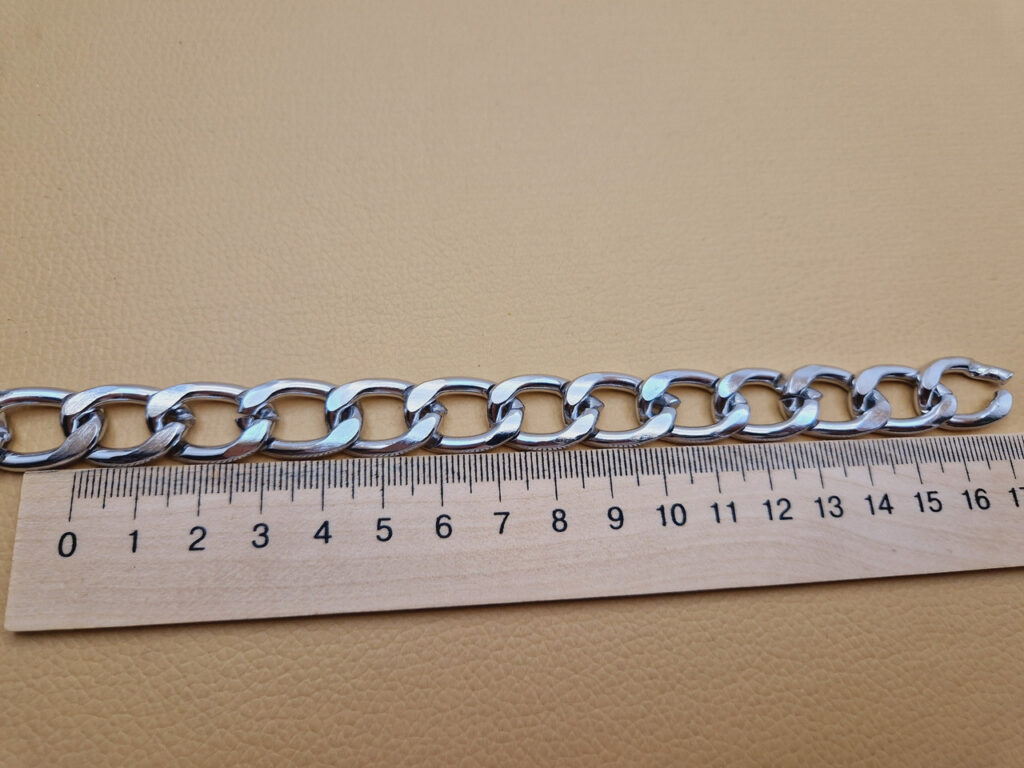Декоративний ланцюг колір нікель (к-38)