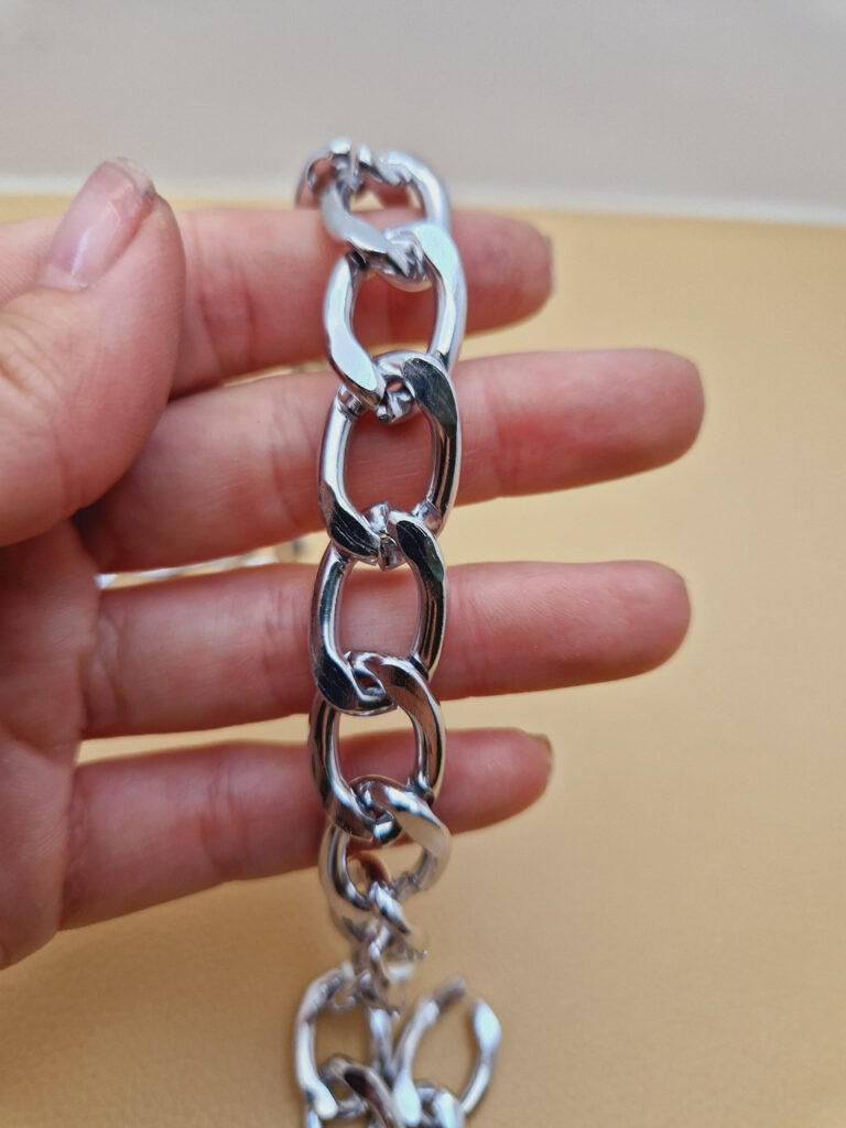 Декоративний ланцюг колір нікель (к-38)