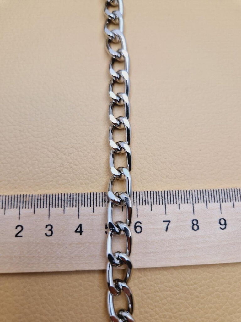 Декоративний ланцюг колір нікель (к-16)