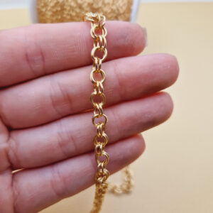 Декоративний ланцюг колір золото — метал, золотистий