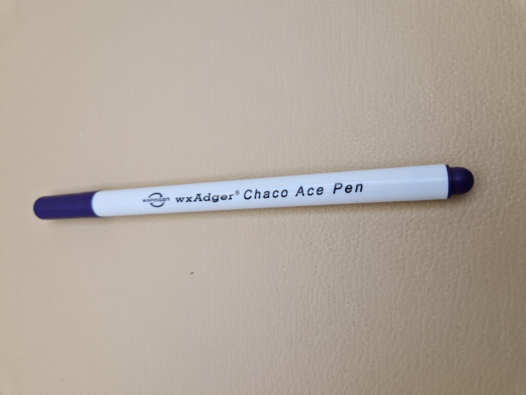 Маркер для тканини зникаючий (adger chaco ace pen), фіолетови — фіолетовий, 20 мм, ø30 мм, 35