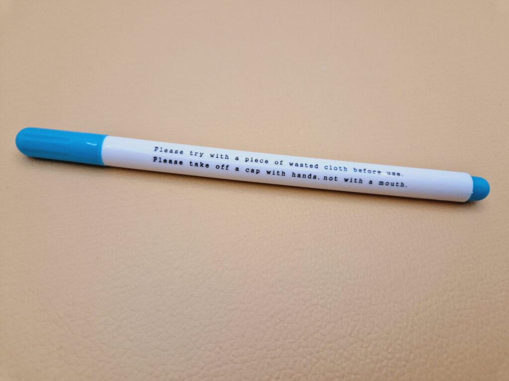 Маркер для тканини зникаючий (adger chaco ace pen), блакитний