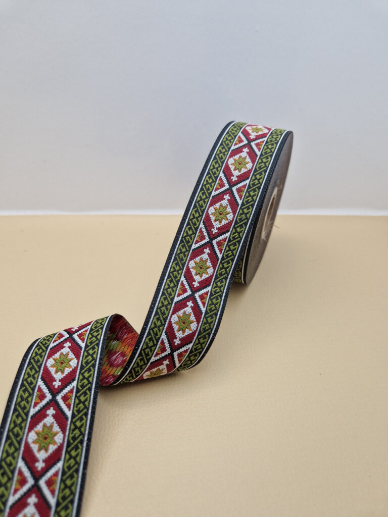 Стрічка з українським орнаментом, 30 мм
