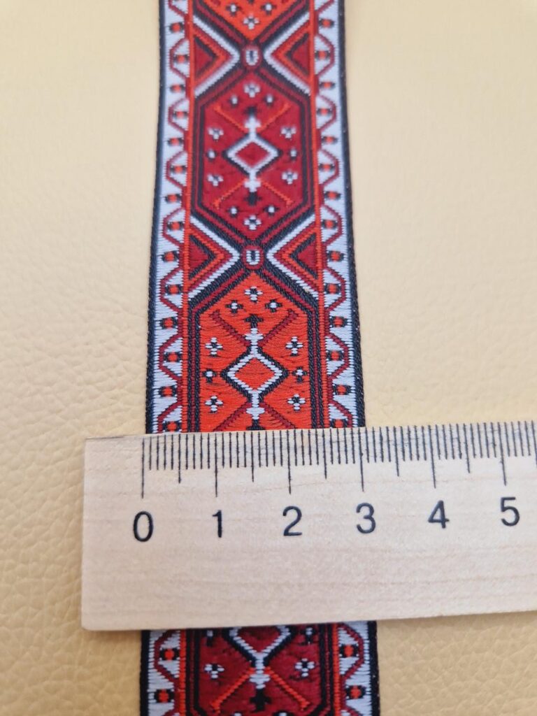 Стрічка з українським орнаментом, 30 мм