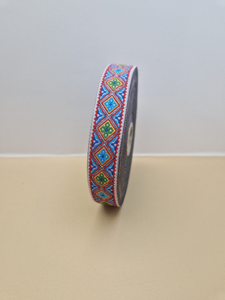 Стрічка з українським орнаментом, 20 мм