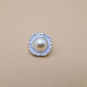 Гудзик на ніжці срібляста (в наявності три розміри) - 1.7 см