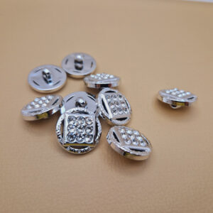 Гудзик на ніжці сріблястий - 2.1 см