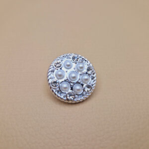 Гудзик на ніжці сріблястий - 2.1 см