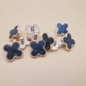 Гудзик на ніжці чорний ван кліф (в наявності два розміри) - 2.3 см